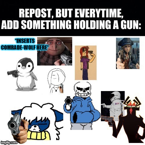 *INSERTS COMRADE-WOLF HERE* | made w/ Imgflip meme maker