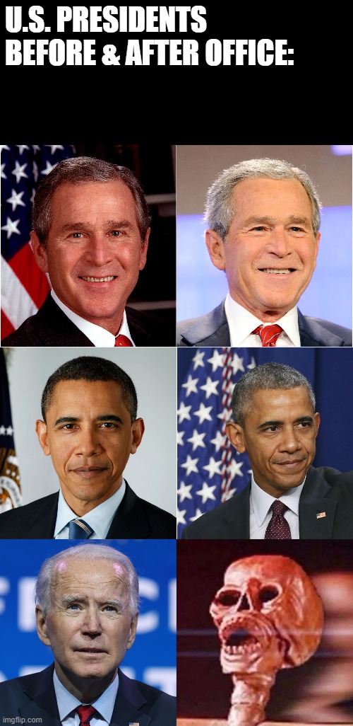 U.S. PRESIDENTS BEFORE & AFTER OFFICE: | image tagged in president,joe biden,obama | made w/ Imgflip meme maker