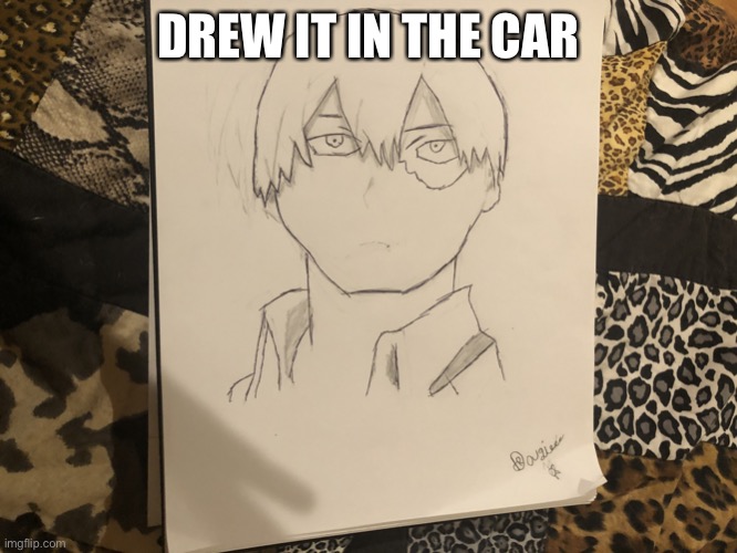Shoto | DREW IT IN THE CAR | image tagged in shoto | made w/ Imgflip meme maker