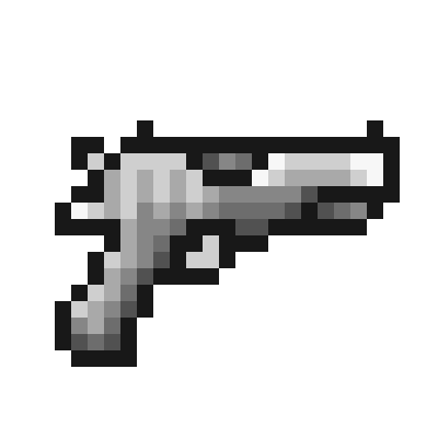 Pixelated Gun Meme Template