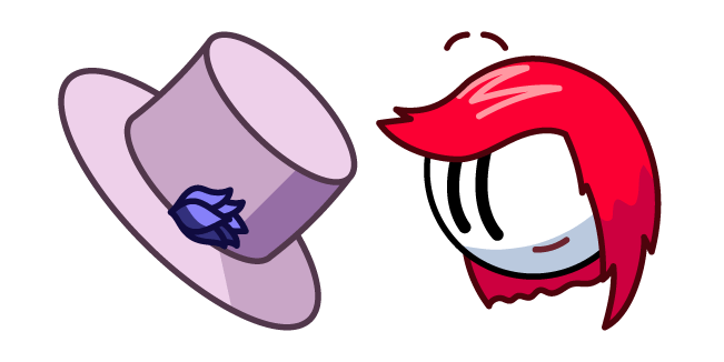 Ellie Rose Head and Top Hat Blank Meme Template