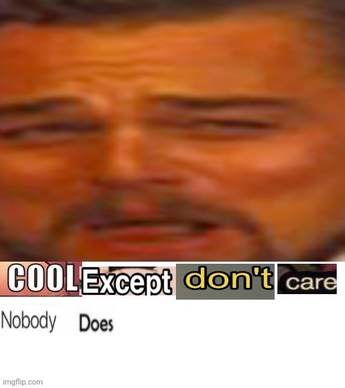Cool except don't care nobody does | image tagged in cool except don't care nobody does | made w/ Imgflip meme maker