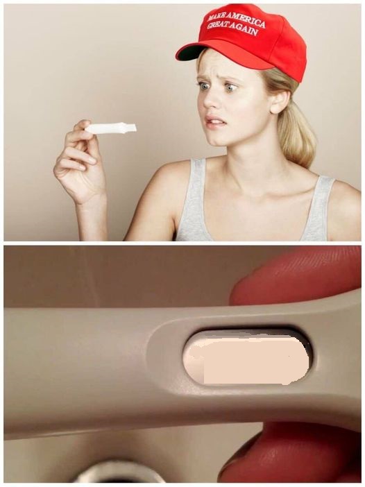 trump supporter pregnancy test Blank Meme Template