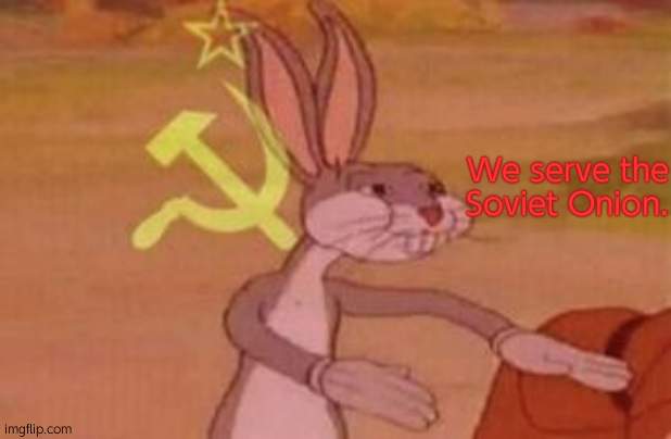 We. | We serve the Soviet Onion. | image tagged in our | made w/ Imgflip meme maker