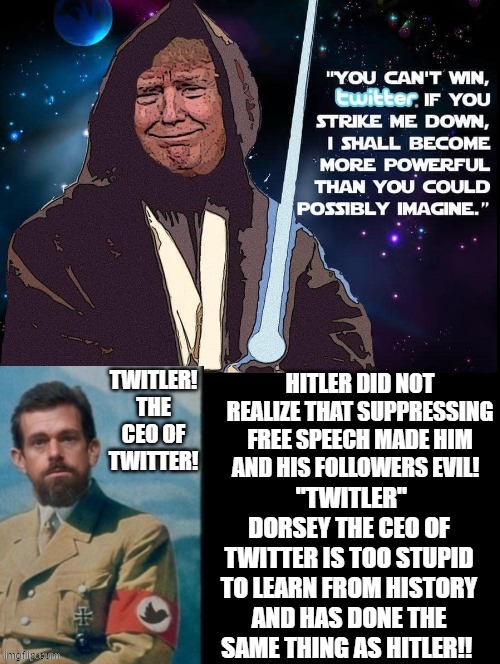 Twitler, did not learn from history! | TWITLER! THE CEO OF TWITTER! | image tagged in stupid liberals | made w/ Imgflip meme maker