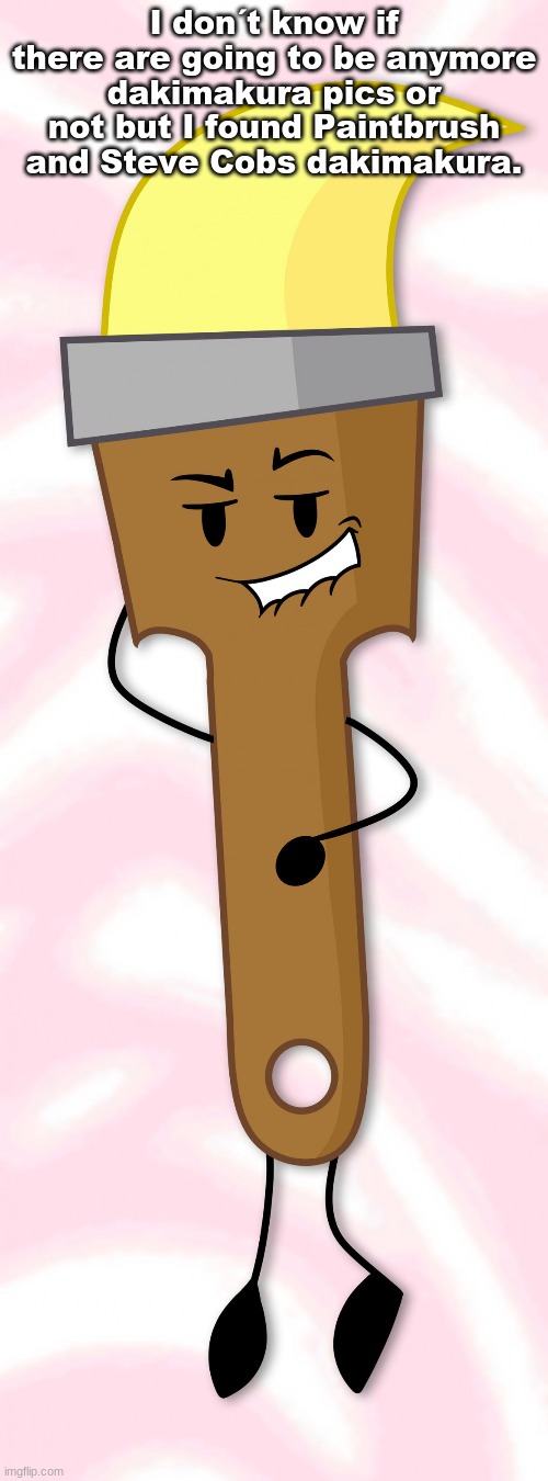 Paintbrush x Lightbulb (Inanimate Insanity Memes Tribute 2) - I don´t know if there´re going to be dakimakura or not but I found | I don´t know if there are going to be anymore dakimakura pics or not but I found Paintbrush and Steve Cobs dakimakura. | image tagged in dakimakura,inanimate insanity | made w/ Imgflip meme maker