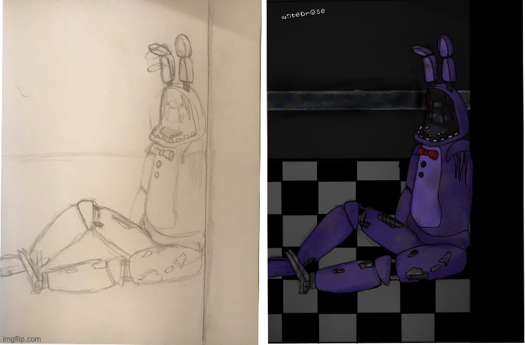 Tada | image tagged in fnaf,drawing | made w/ Imgflip meme maker