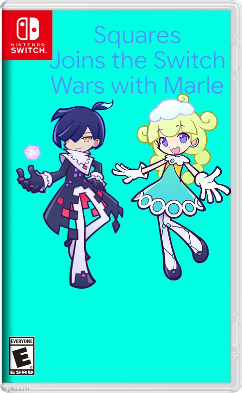 Squares Joins the Switch Wars with Marle | Squares Joins the Switch Wars with Marle | image tagged in nintendo switch,memes,funny,puyo puyo,switch wars | made w/ Imgflip meme maker