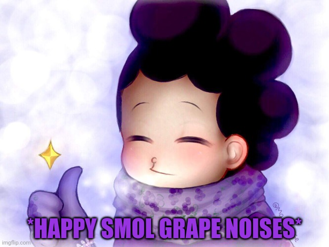 Mineta Approves | *HAPPY SMOL GRAPE NOISES* | image tagged in mineta approves | made w/ Imgflip meme maker