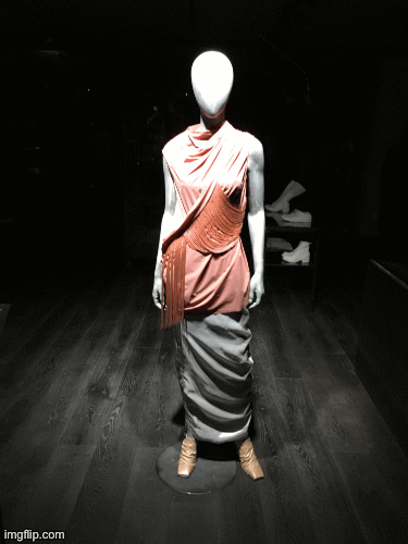 Trans Mannequin | image tagged in fashion,window design,lgbtq,pride 2019,brian einersen | made w/ Imgflip images-to-gif maker