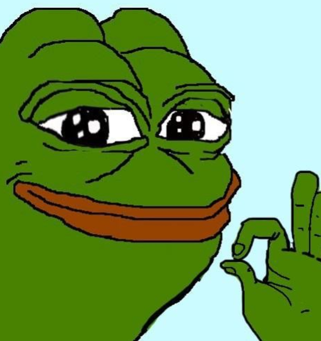 Happy pepe the frog Blank Meme Template