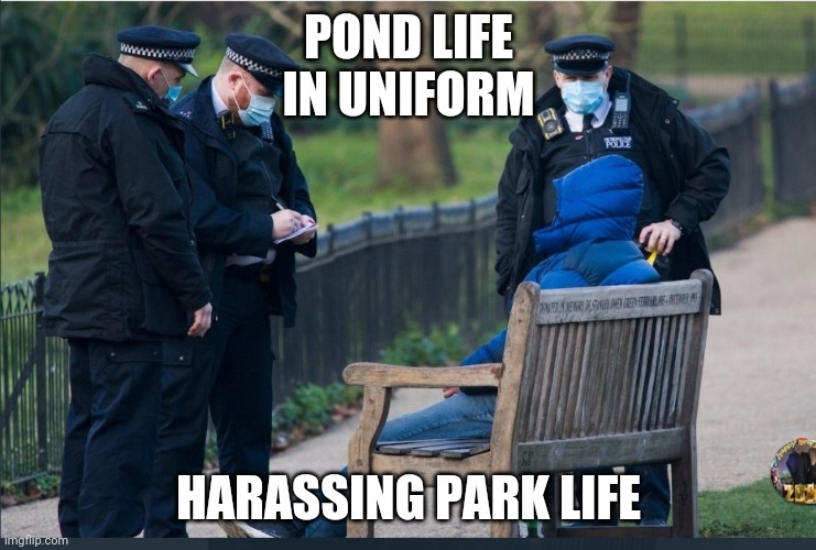 Taking the knee | POND LIFE
IN UNIFORM; HARASSING PARK LIFE | image tagged in not funny | made w/ Imgflip meme maker