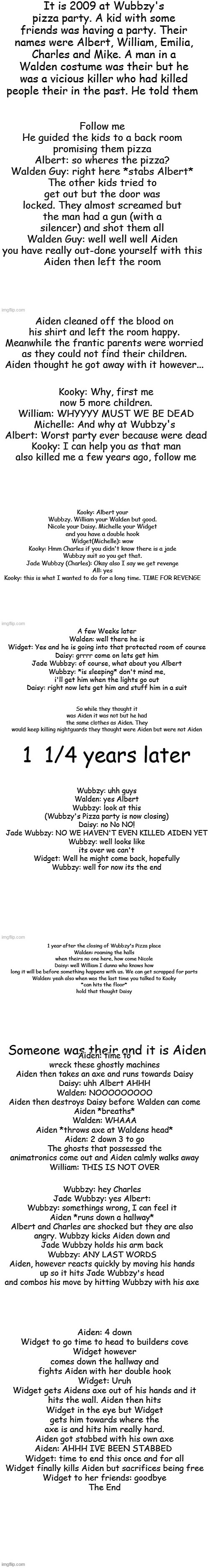 Five Nights at Wubbzy's (The complete Story) | image tagged in wubbzy,fnaf,story | made w/ Imgflip meme maker