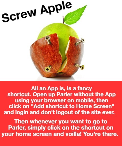 Screw Apple! | image tagged in screw apple,screw,apple | made w/ Imgflip meme maker