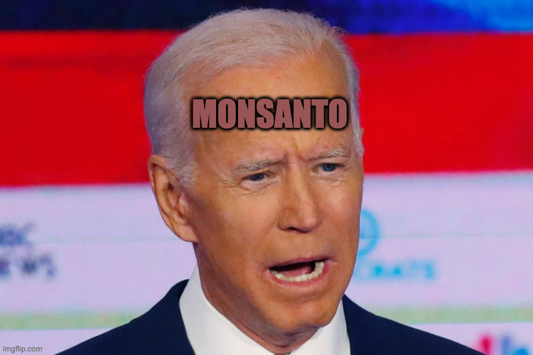 monsanto's man | MONSANTO | image tagged in tool,corporate tool | made w/ Imgflip meme maker