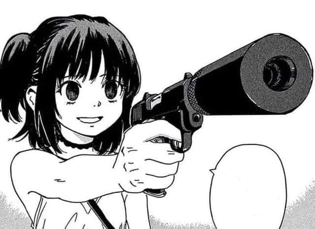Manga gun point Blank Meme Template