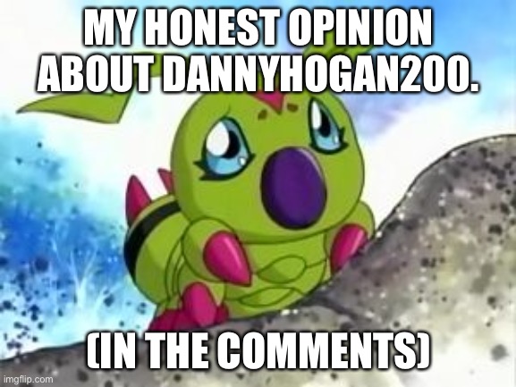 I’m not begging or anything but I’d like you all to take your time and read. | MY HONEST OPINION ABOUT DANNYHOGAN200. (IN THE COMMENTS) | image tagged in sad wormy boi | made w/ Imgflip meme maker