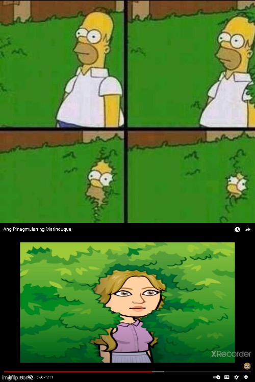 Kinda similar don't you think? | image tagged in homer simpson in bush - large | made w/ Imgflip meme maker