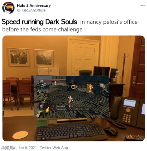 Speed running Dark Souls | image tagged in memes,dark souls | made w/ Imgflip meme maker