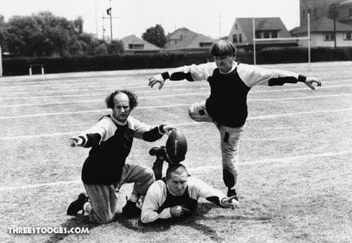 three stooges football Blank Meme Template