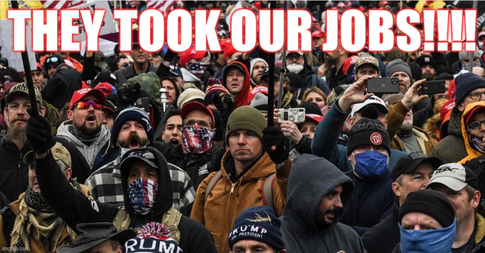 “Doucheberg straight ahead!" | THEY TOOK OUR JOBS!!!! | image tagged in they took our jobs,south park,rednecks,white trash,trump supporters,american extremist | made w/ Imgflip meme maker