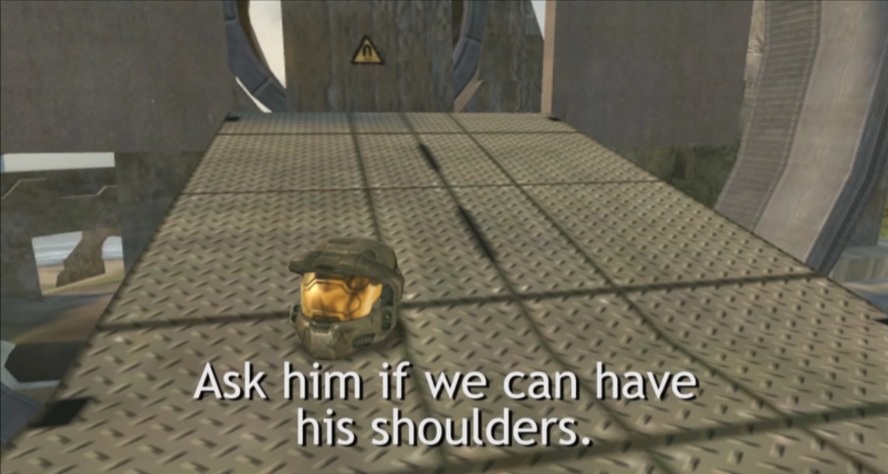 High Quality Ask him if we can have his shoulders Blank Meme Template