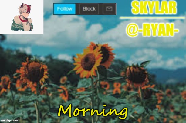 Helo | Morning | image tagged in ryan's announcement template | made w/ Imgflip meme maker