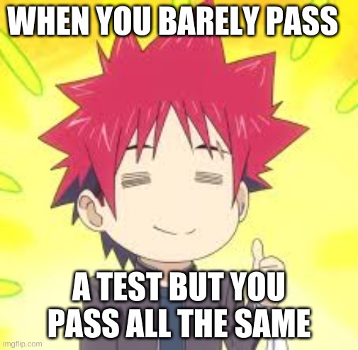 Pass Test? | WHEN YOU BARELY PASS; A TEST BUT YOU PASS ALL THE SAME | image tagged in bruh moment | made w/ Imgflip meme maker