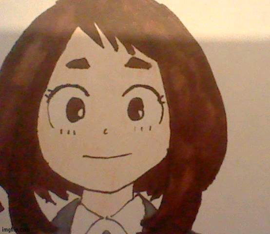 Uraraka drawing | made w/ Imgflip meme maker