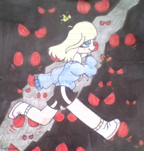 A drawing in honor of my best friend | image tagged in ivory,i hope you remember me,i think about you everyday,i hope we'll see each other again- | made w/ Imgflip meme maker