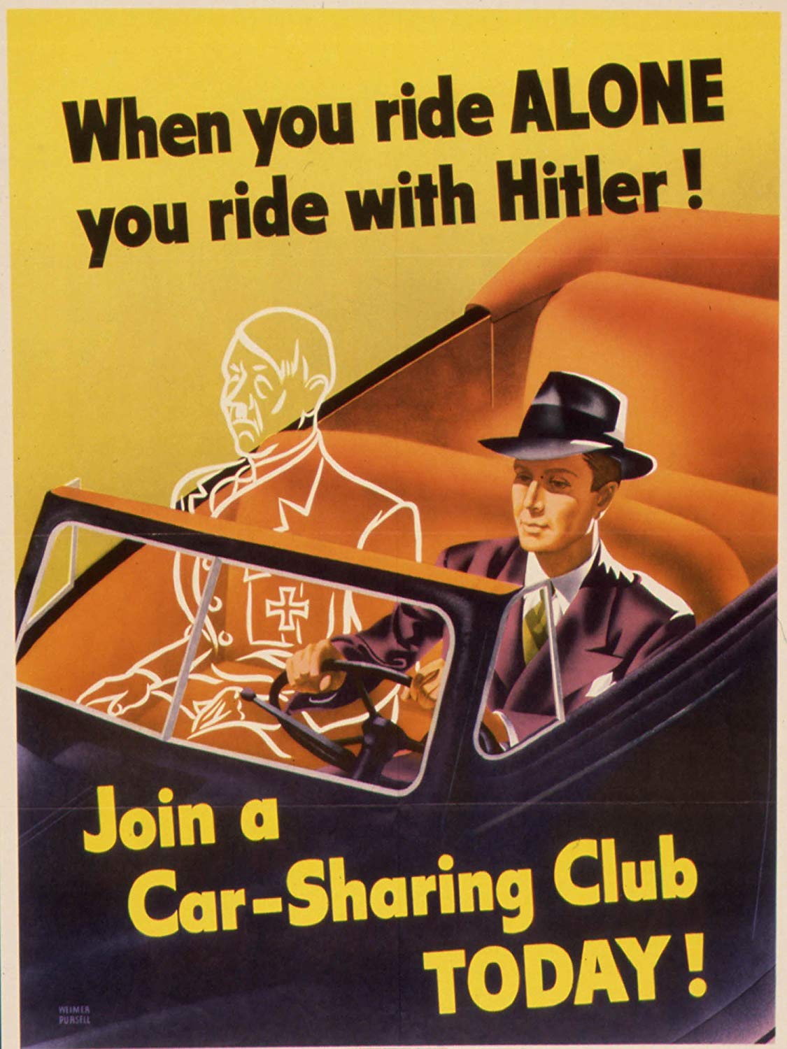 Ride Alone == Ride with Hitler Blank Meme Template
