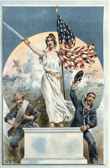 Lady Liberty - Spanish-American War Blank Meme Template