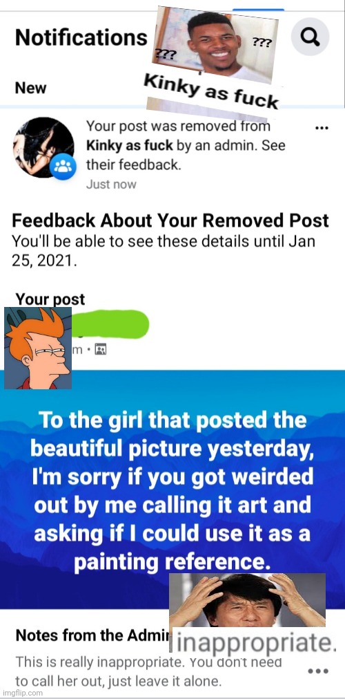 "Kink" group disapproves | image tagged in inappropriate,memes,wtf,confused | made w/ Imgflip meme maker