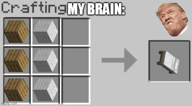 my brain today | MY BRAIN: | image tagged in synthesis,cant sleep,minecraft,creeper aw man | made w/ Imgflip meme maker