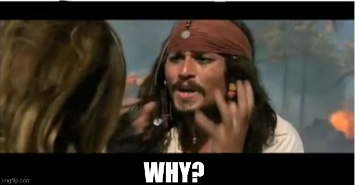 Why Is The Rum Gone Meme | WHY? | image tagged in memes,why is the rum gone | made w/ Imgflip meme maker