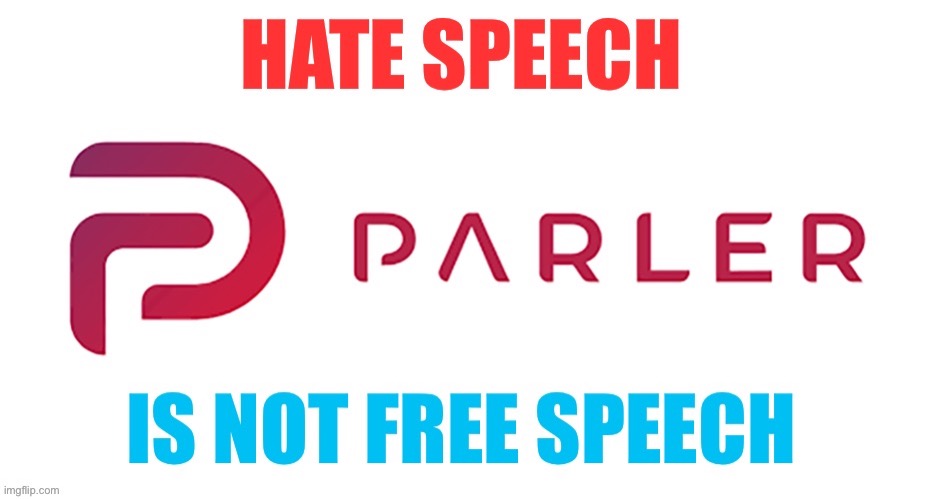 Parler | image tagged in donald trump,maga,hate speech,free speech,know the difference,conservatives | made w/ Imgflip meme maker