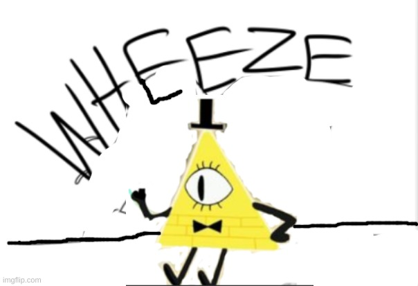 High Quality bill cipher wheeze Blank Meme Template