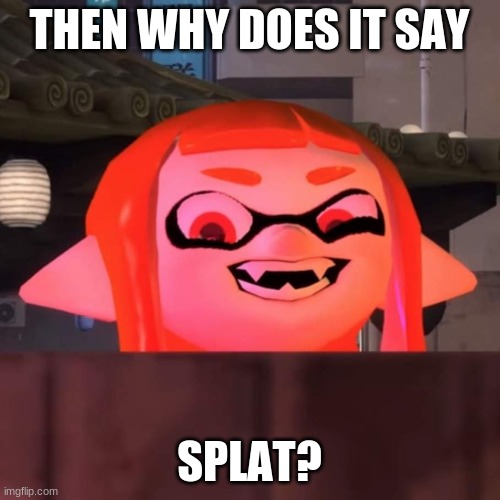 Did you say woomy? | THEN WHY DOES IT SAY SPLAT? | image tagged in did you say woomy | made w/ Imgflip meme maker