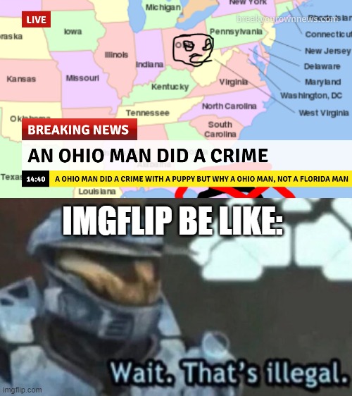 This is according to many articles | IMGFLIP BE LIKE: | image tagged in wait that's illegal | made w/ Imgflip meme maker