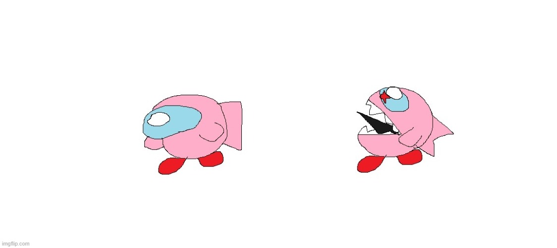 Is this cursed? | image tagged in kirby,among us,sus,video games,memes,probably a cursed image | made w/ Imgflip meme maker