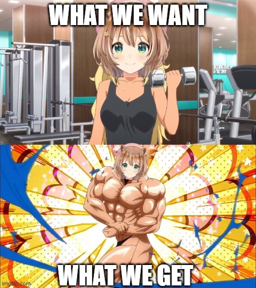 WHAT WE WANT; WHAT WE GET | made w/ Imgflip meme maker