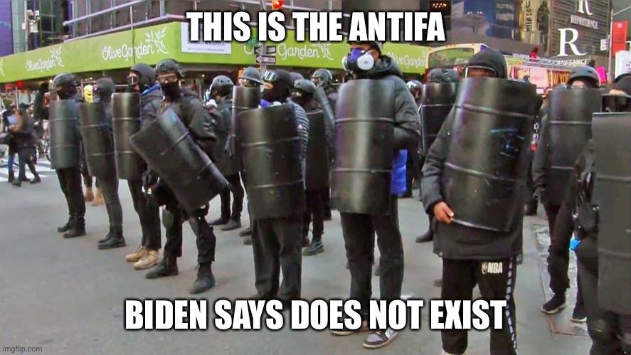 THIS IS THE ANTIFA BIDEN SAYS DOES NOT EXIST | made w/ Imgflip meme maker