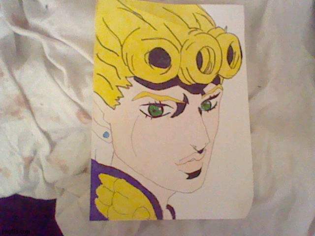 Giorno drawing | made w/ Imgflip meme maker