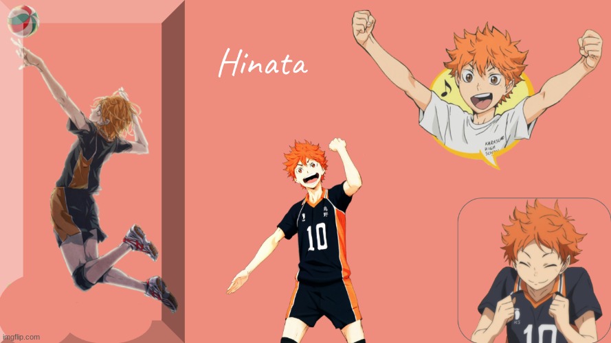 Hinata Collage | image tagged in haikyuu | made w/ Imgflip meme maker