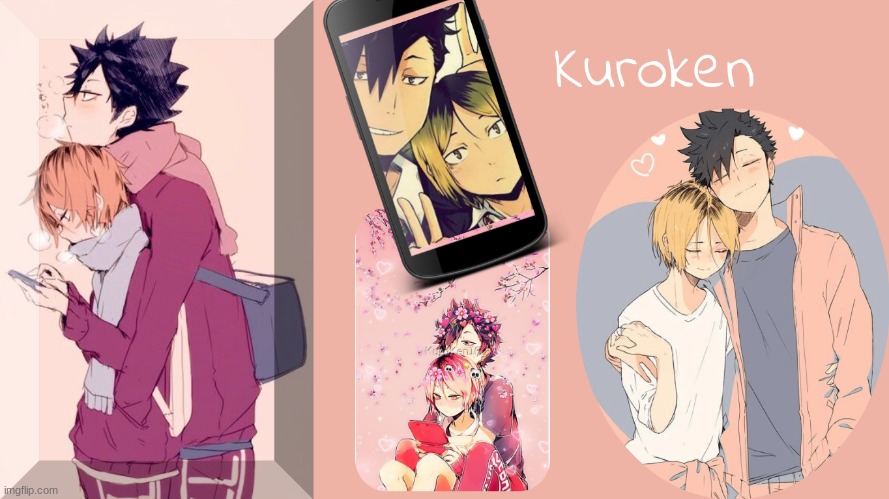 Does anyone ship? Kuroken Collage | image tagged in haikyuu | made w/ Imgflip meme maker