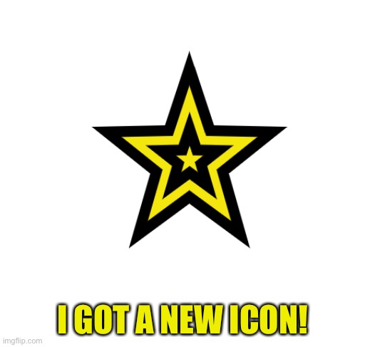 New icon, you get it at 470k | I GOT A NEW ICON! | image tagged in new icon | made w/ Imgflip meme maker