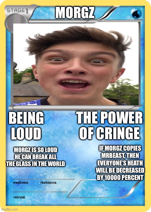 Morgz Pokmon Card - Imgflip