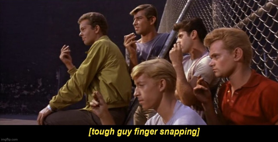 Tough guy finger snapping | image tagged in tough guy finger snapping | made w/ Imgflip meme maker