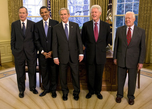 Bush Sr, Obama, Bush, Clinton, and Carter Blank Meme Template