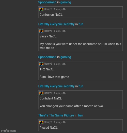 NaCL | made w/ Imgflip meme maker